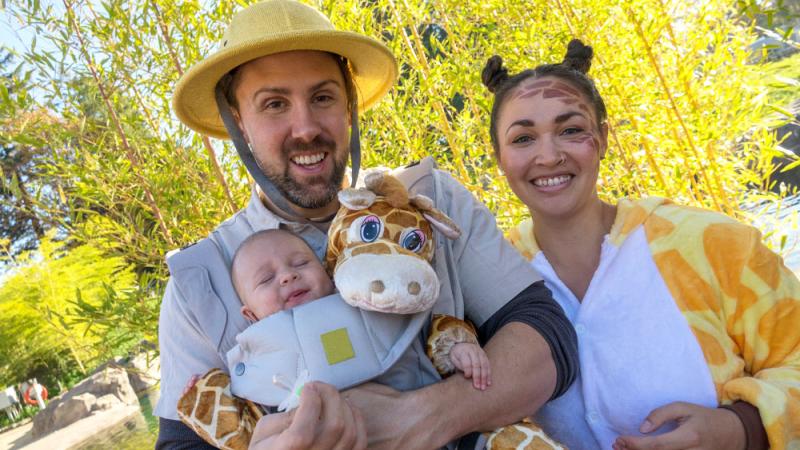 family in costume at Howloween