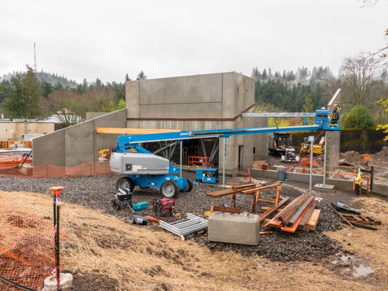 Primate Forest building during Construction 2020.