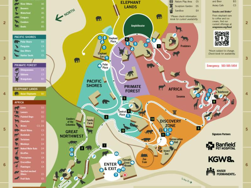Map of zoo