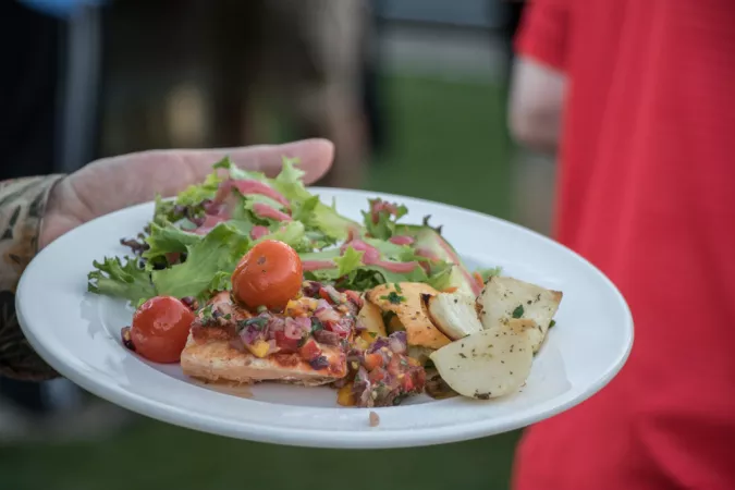 private event food on plate