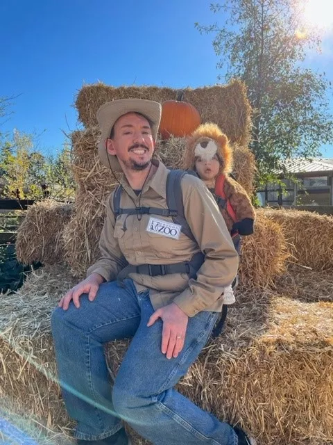 Zoo Keeper with Lion