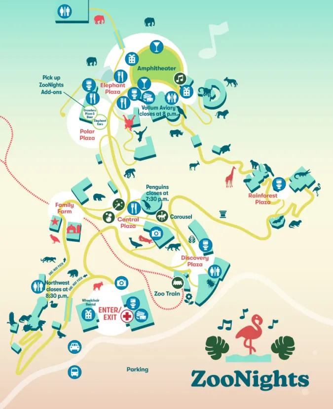map of ZooNights